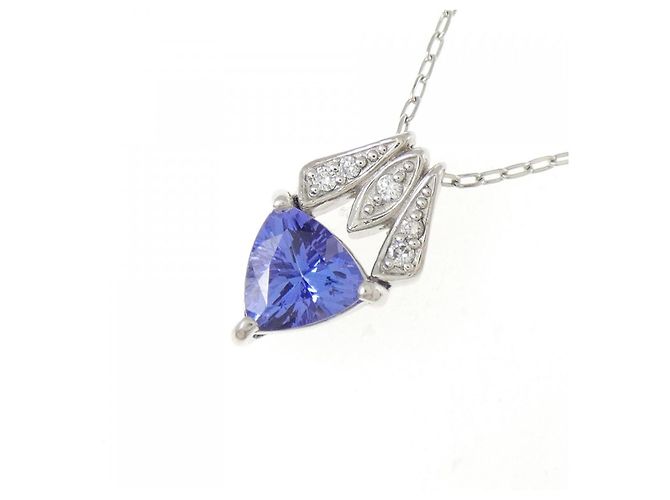 Autre Marque Collana in Tanzanite e Diamanti Pt900 Pt850 Porpora - vista 3