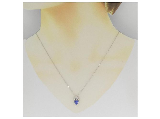 Autre Marque Collana in Tanzanite e Diamanti Pt900 Pt850 Porpora - vista 6