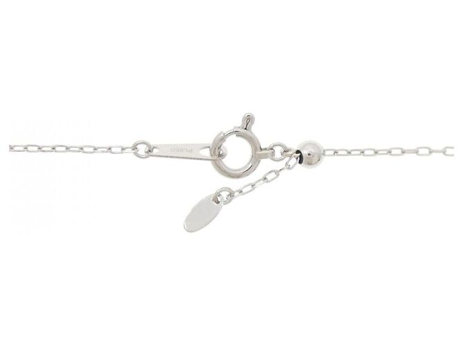 Autre Marque Collana in Zaffiro e Diamante Pt900 Pt850 Argento - vista 5