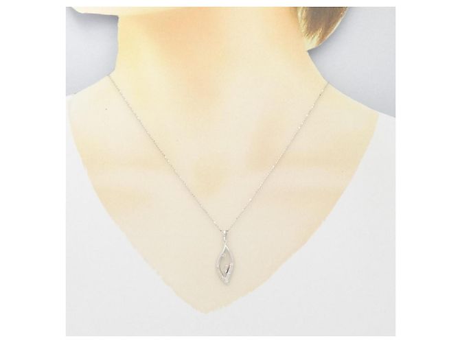 Autre Marque Collana con Diamanti Au750 Argento - vista 6