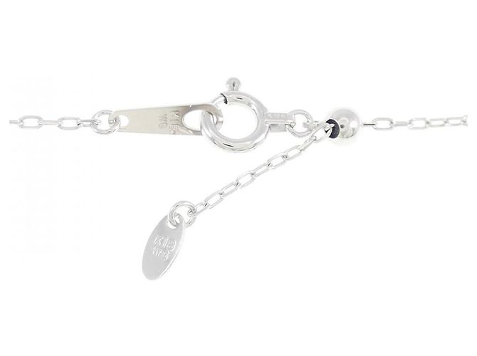 Autre Marque Collana a Fiore con Diamanti in Oro Bianco Au750 Argento - vista 5
