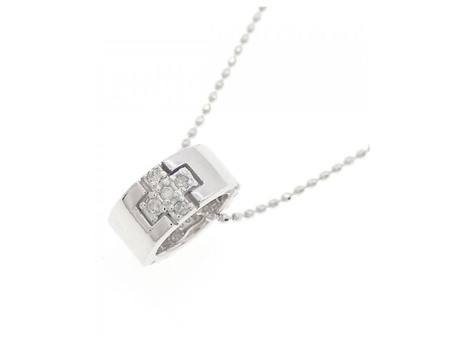 Autre Marque Collana in Diamanti K18WG Argento - vista 3