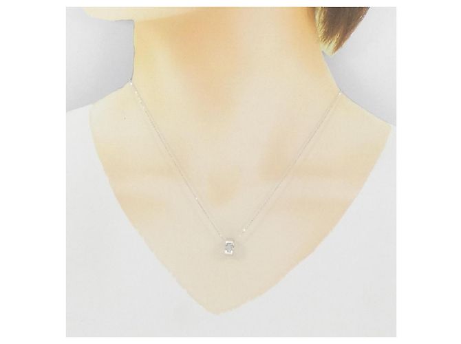 Autre Marque Collana in Diamanti K18WG Argento - vista 6