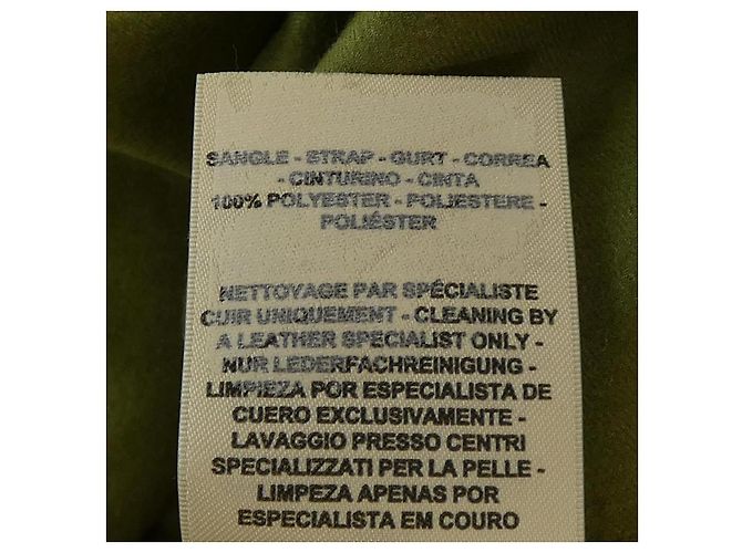 Hermès Abrigo de seda y cachemira Hermes Verde Caqui - vista 4