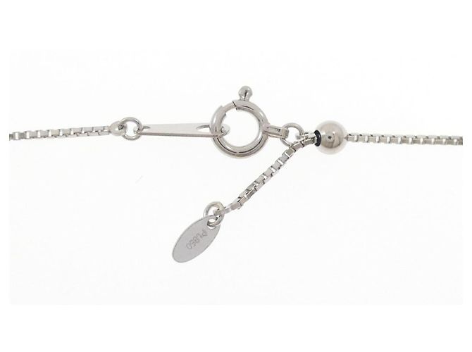 Autre Marque Collana a Croce con Diamanti in Platino Argento - vista 5