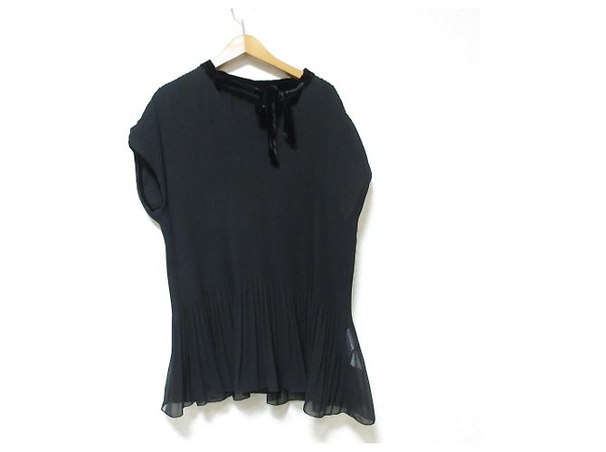 Autre Marque Blusa Peplum Plisada colección DAMA Negro - vista 2