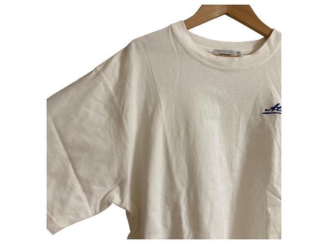 Autre Marque Camiseta de algodón atmos Message Logo Blanco - vista 4