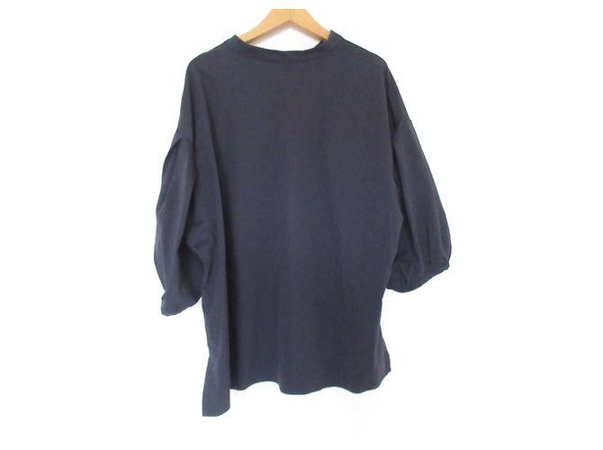 Mackintosh Kurzarm-Bluse Blau Marineblau - Ansicht 2