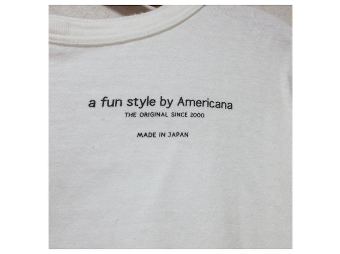 Autre Marque Top de manga larga de algodón Americana Blanco - vista 4