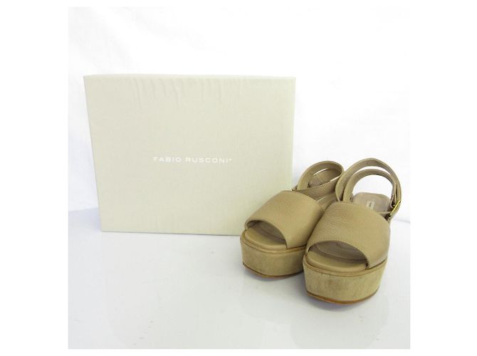 Autre Marque sandali con zeppa MILLY387 di FABIO RUSCONI Beige - vista 11