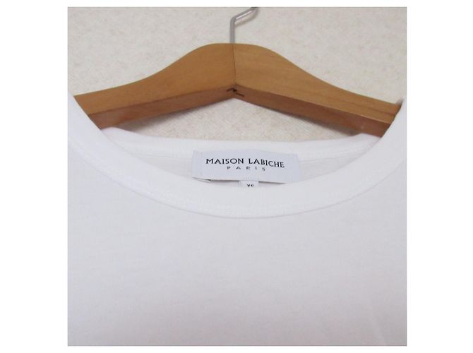 Autre Marque Camiseta de algodón Maison Labiche Blanco - vista 3