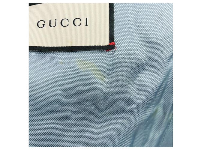 Abrigo de lana con bordado BEE Gucci Azul Azul marino - vista 9