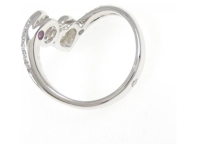 Autre Marque Anello in oro bianco Au750 con diamanti e zaffiri Argento - vista 3