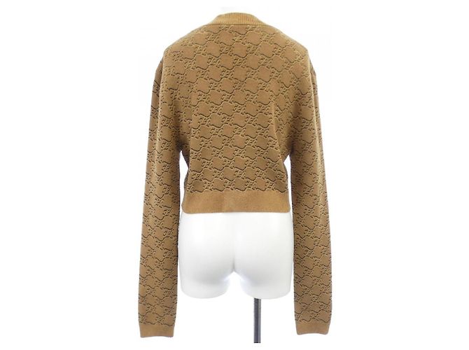 Fendi FZC896 AHED Wollstrickjacke Braun - Ansicht 2