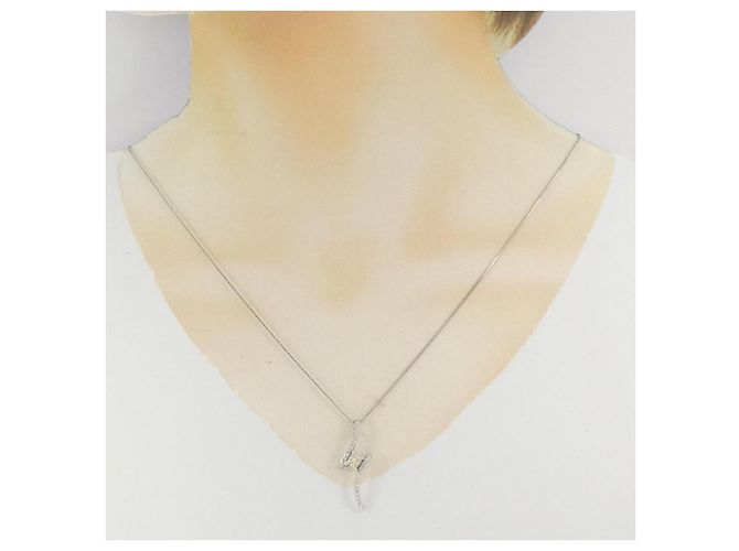 Autre Marque Collana di Diamanti PT900 PT850 Argento - vista 6