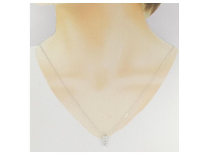 Autre Marque Collana in oro bianco Au750 e diamanti Argento - vista 6