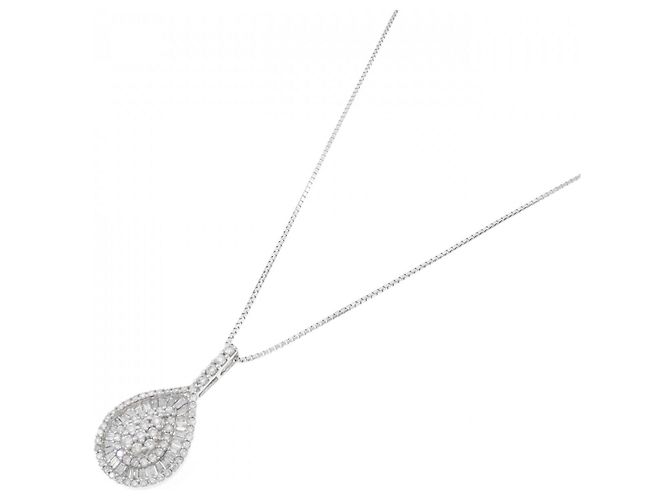 Autre Marque Collana in oro bianco Au750 e diamanti Argento - vista 2