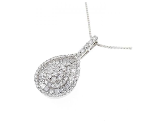 Autre Marque Collana in oro bianco Au750 e diamanti Argento - vista 3