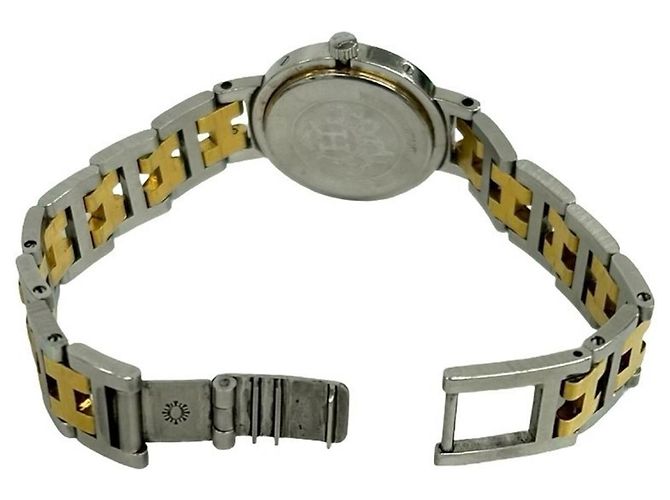 Hermès Vintage Clipper Quarz Armbanduhr - Ansicht 10