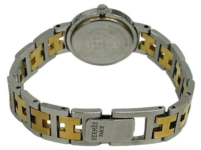 Hermès Vintage Clipper Quarz Armbanduhr - Ansicht 9