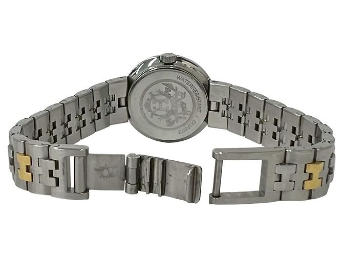 Hermès HERMES Vintage Clipper Edelstahl Quarz-Uhr - Ansicht 10