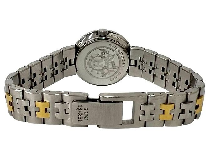 Hermès HERMES Vintage Clipper Edelstahl Quarz-Uhr - Ansicht 9