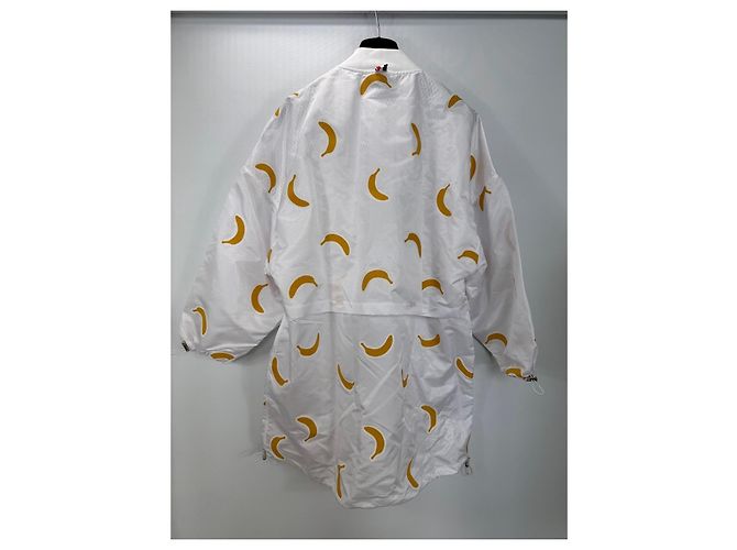 Thom Browne Bomberjacke mit Bananenprint - Weiß Gelb - Ansicht 2
