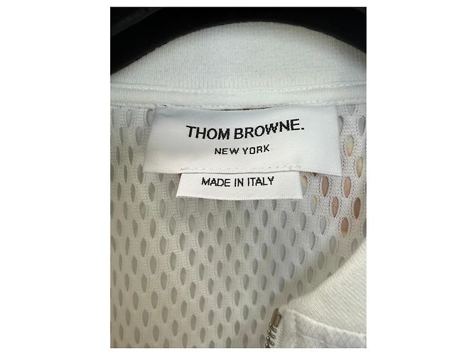 Thom Browne Bomberjacke mit Bananenprint - Weiß Gelb - Ansicht 4