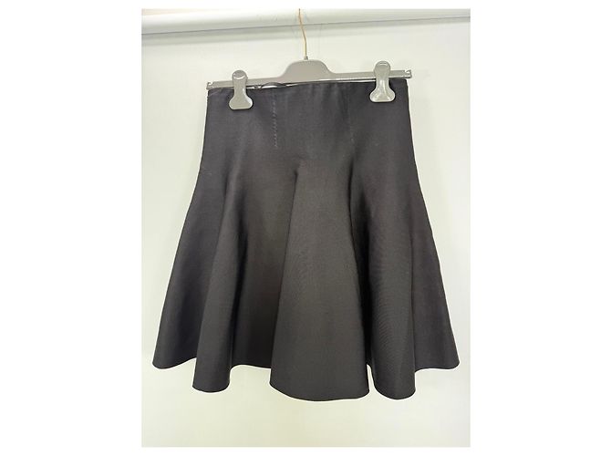 Alaïa Gonna svasata nera con lacci Nero - vista 2