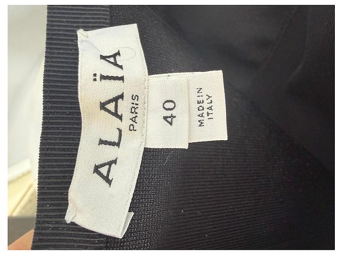 Alaïa Gonna svasata nera con lacci Nero - vista 3