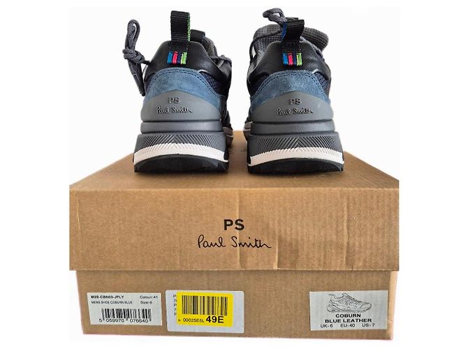 Paul Smith Sneakers Coburn Nero Blu Blu scuro - vista 5