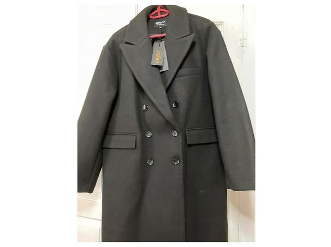 Autre Marque Abrigo ONLY Negro Cruzado Oversize XL - vista 2