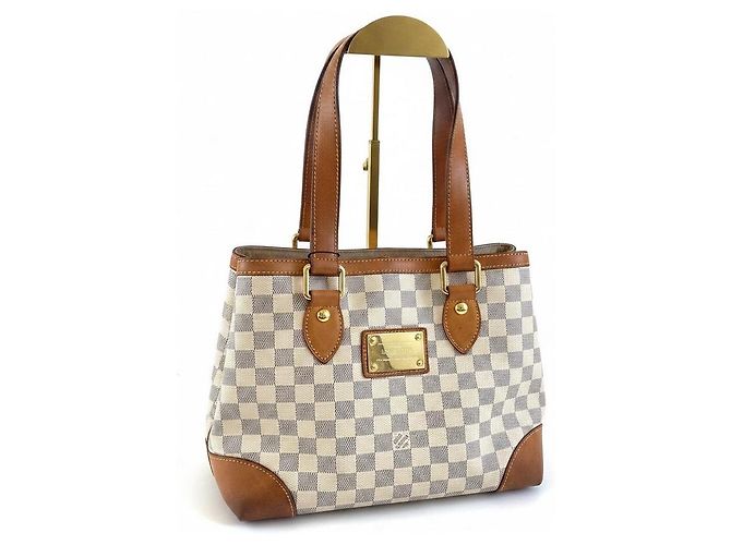 Louis Vuitton Hamstead PM Damier Azur Bianco Damier ebene - vista 2