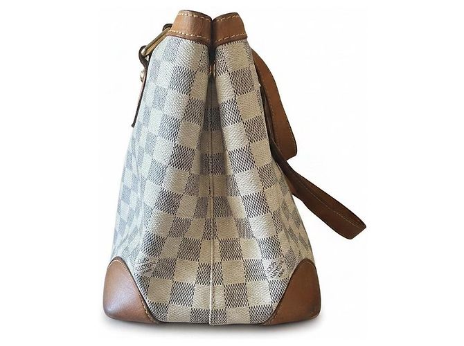 Louis Vuitton Hamstead PM Damier Azur Bianco Damier ebene - vista 3