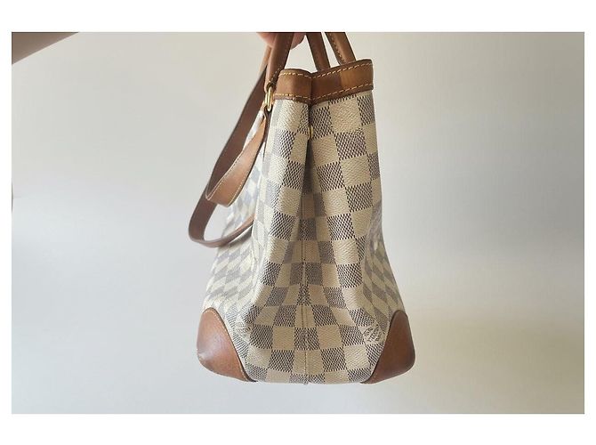 Louis Vuitton Hamstead PM Damier Azur Bianco Damier ebene - vista 4