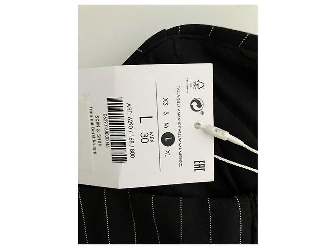 Autre Marque Top Corsetto Nero a Righe Sottili - vista 5