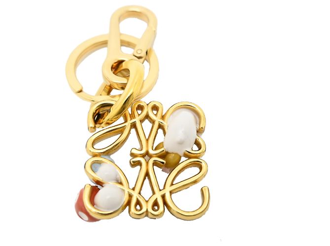 Portachiavi Loewe Hamster Anagram Charm Multicolore D'oro - vista 2