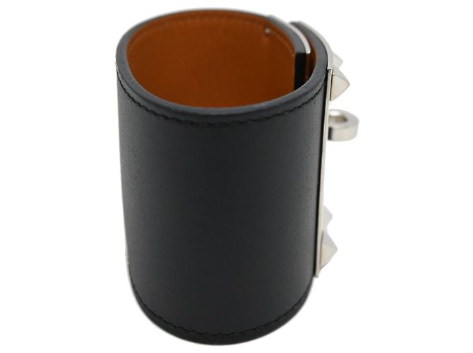 Hermès Bracciale Hermes Kelly Dog Extreme in pelle Swift Noir Nero - vista 2
