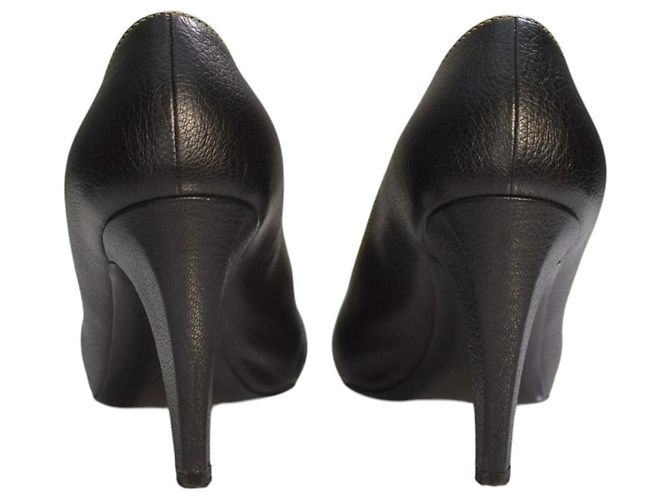 Louis Vuitton Décolleté Baroque in pelle nera Nero - vista 3