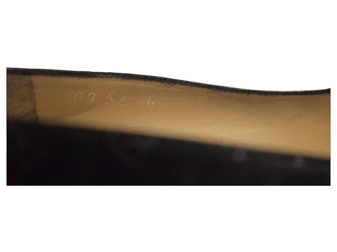 Louis Vuitton Décolleté Monogram Satin Mini Lin - Pelle Nera 39 Nero - vista 13
