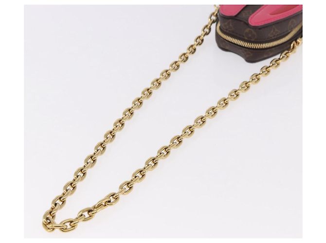 LOUIS VUITTON Monogram Wallet On Chain Rabbit Bag Rose M11452 LV Auth 184890SM Marrom Monograma - vista 7