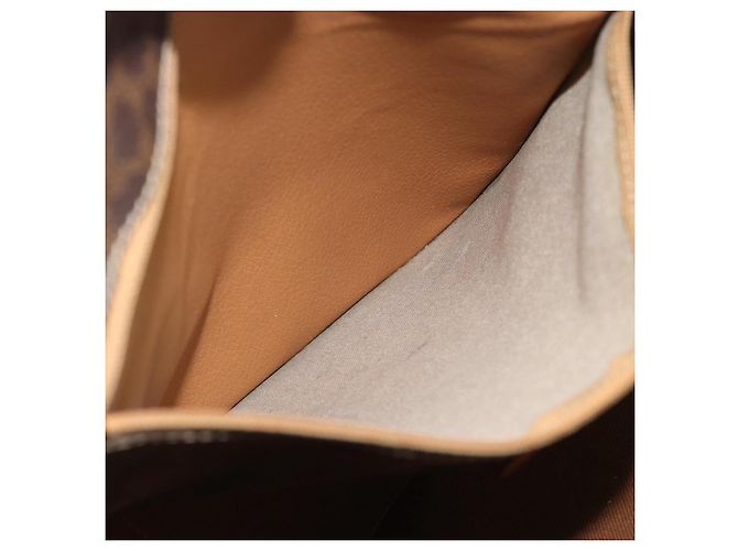 Céline Borsa Tote CELINE Macadam in tela PVC e pelle Marrone Oro Auth BA13283 D'oro - vista 21
