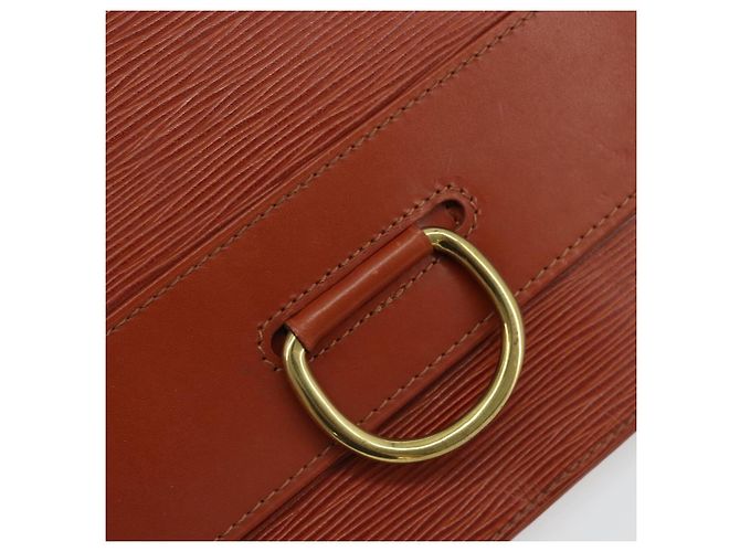 Clutch LOUIS VUITTON Epi Jena Marrone M52723 LV Auth 184698 - vista 17