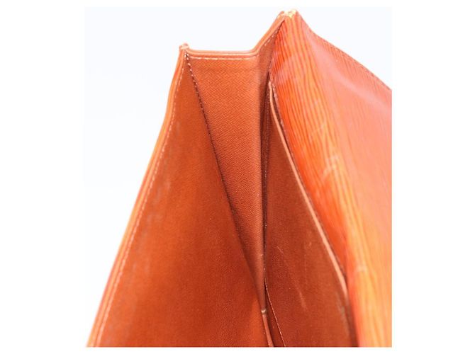 Clutch LOUIS VUITTON Epi Jena Marrone M52723 LV Auth 184698 - vista 19