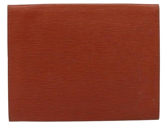 Clutch LOUIS VUITTON Epi Jena Marrone M52723 LV Auth 184698 - vista 2