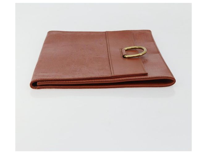 Clutch LOUIS VUITTON Epi Jena Marrone M52723 LV Auth 184698 - vista 4
