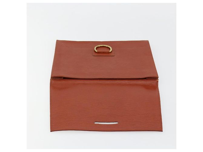 Clutch LOUIS VUITTON Epi Jena Marrone M52723 LV Auth 184698 - vista 8