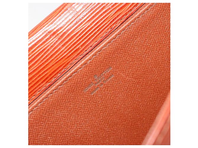 Clutch LOUIS VUITTON Epi Jena Marrone M52723 LV Auth 184698 - vista 9