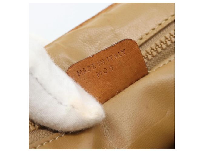 Céline Borsa a tracolla CELINE Macadam Canvas PVC Beige Oro Auth BA13377 D'oro - vista 12