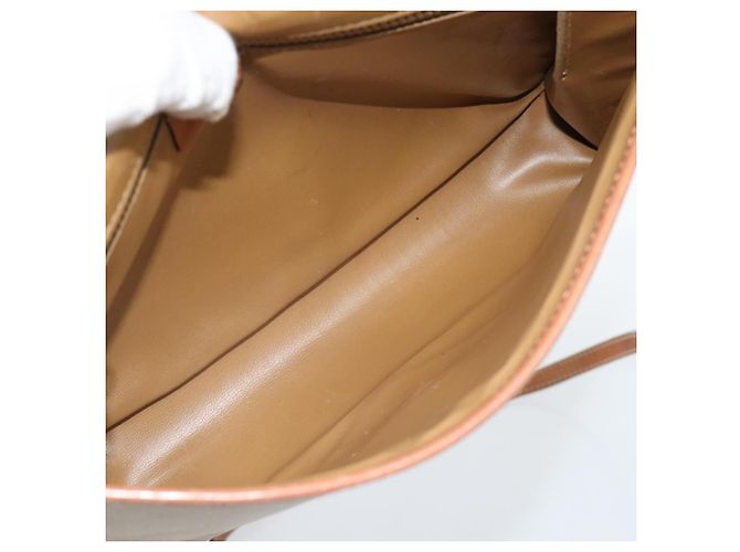 Céline Borsa a tracolla CELINE Macadam Canvas PVC Beige Oro Auth BA13377 D'oro - vista 9